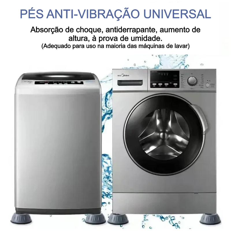 Pés Anti-Vibração Para Máquina de Lavar