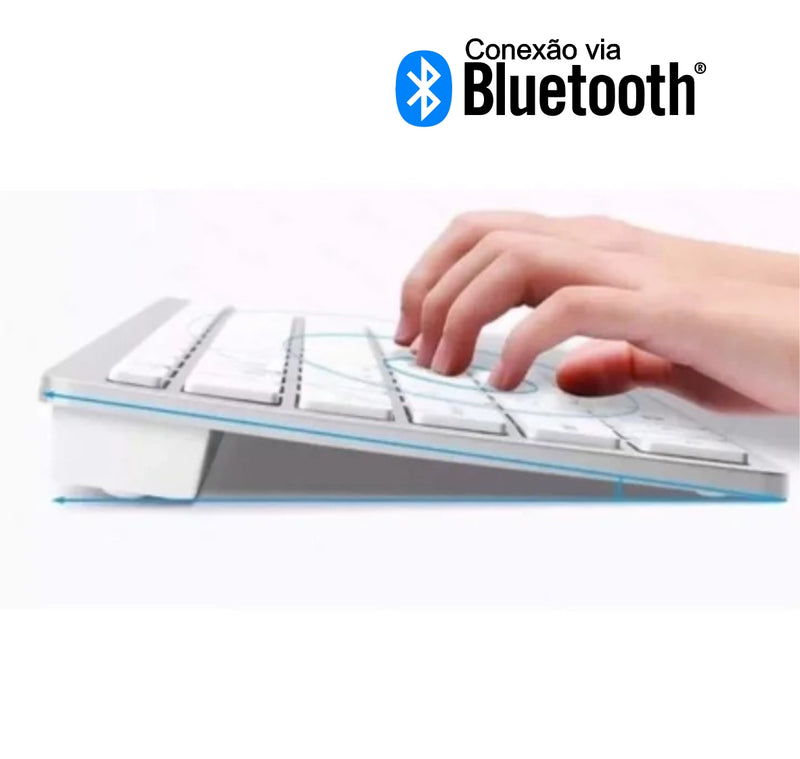 Teclado Bluetooth Sem Fio Portátil PC - Computador - Smartphone - Tablet - Notebook